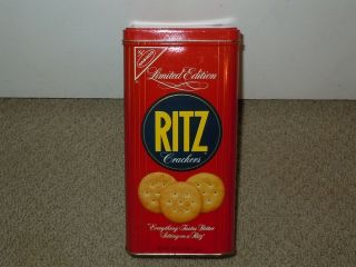 Ritz Crackers Nabisco Vintage Limited Edition Collectible Metal Tin 1986 Antique