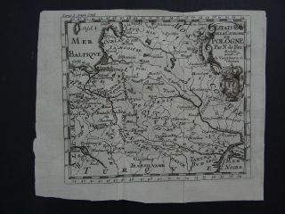 1721 Nicolas De Fer Atlas Map Poland - Estats De La Couronne De Pologne