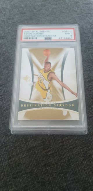 2007 - 08 Kevin Durant Rookie Holofoil Sp Authentic Destination Stardom Psa 9 Rare