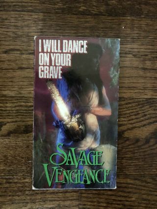 Savage Vengeance Vhs Rare Horror Sov Magnum Video Donald Farmer Gore 1992