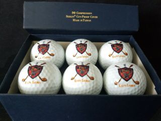 Vintage Polo Ralph Lauren Golf Balls 90 Compression 90s Sport Rlx Bear (set Of 6)