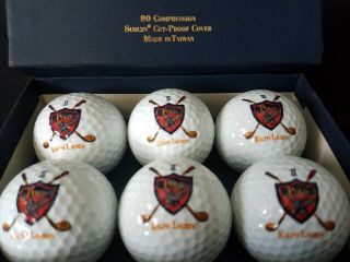 Vintage Polo Ralph Lauren Golf Balls 90 Compression 90s Sport RLX Bear (Set Of 6) 2