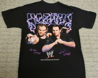 Rare The Hardy Boyz Shirt Vintage Wwf Wwe Wreslting Tee Sz M
