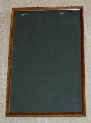 Antique Photo/picture Frame - Wood With Marquetry Veneer 293mm H.  X 188mm W.