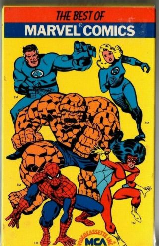 The Best Of Marvel Comics (rare 1983 Betamax Beta Tape) Spider Man,  Fantastic 4