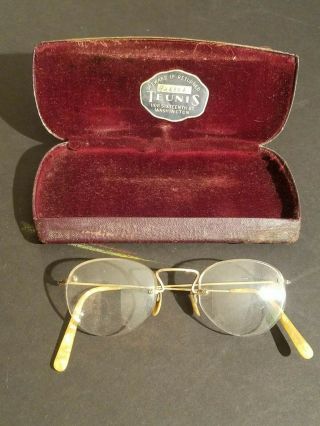Rare Antique Collectable Teunis Brand Eye Glasses