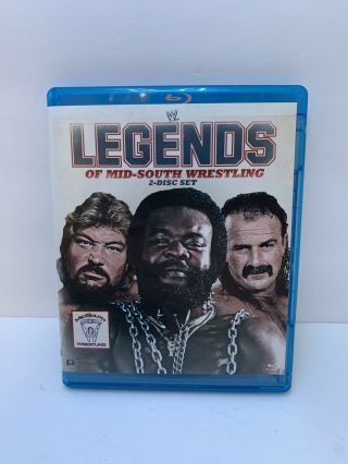 Wwe: Legends Of Mid - South Wrestling (blu - Ray Disc,  2013,  2 - Disc Set) Rare Oop