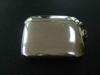 Solid Silver Curved Vesta Case,  William Neal