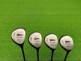 Rare Yonex Golf Adx Biam Titanium 3 5 7 9 Wood Set Right Graphite Ladies