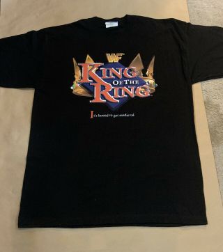Vintage 1997 Wwf King Of The Ring T - Shirt Xl Rare Wwe Wcw Aew
