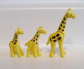 2000 Vintage Polly Pocket " Jungle Pets " Set Of Three (3) Giraffes Replacements