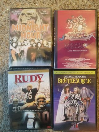 Waco,  The Midnight Hour,  Rudy And Beetlejuice Dvd Rare Htf Horror 80s Movies
