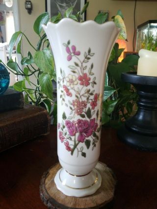 Stunning Zsolnay Hungary Hand Painted Floral Vase 1853 Signed Numbered Rare