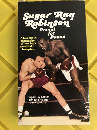 Vhs Sugar Ray Robinson — Pound For Pound Rare 1982 Biography/documentary Boxing