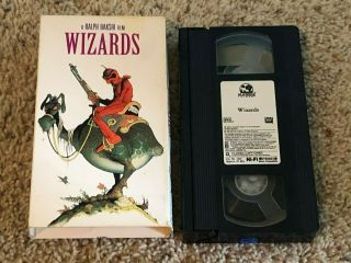 Wizards Vhs Rare Fox Home Video Ralph Bakshi Animated Fire And Ice Fritz The Cat
