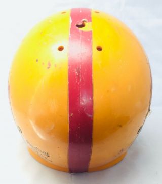 RARE Vintage Washington Redskins 1970 - 71 Football Helmet Yellow Full Rawlings 3