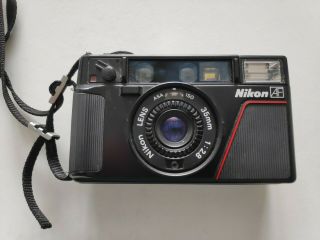Nikon L35 Af 35mm F/2.  8 Point&shoot Film Camera " Pikaichi " Rare