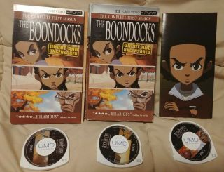 The Boondocks The Complete First Season (umd,  2006 3 - Disc Set) Psp Very Rare Cib