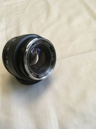 Rare Tokyo Kogaku F.  Auto - Topcor 1:1.  8 F=5.  8cm Camera Lens 622192