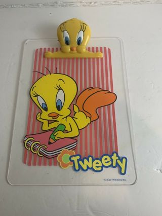 Warner Bros.  Studio Store Tweety Bird Head Clipboard Rare In Package