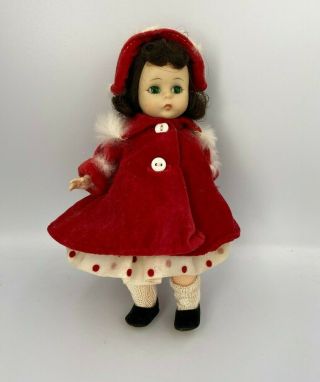 Vintage Madame Alexander Kins Doll 7.  5 " W.  Ginger Red Coat/hat & Vtg.  Dress