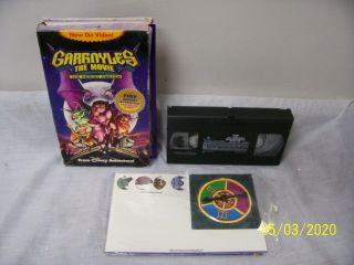 Rare Disney " Gargoyles The Movie " Vhs With Interactive Vcr Board Game F/s