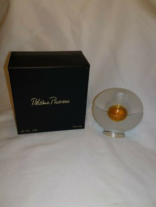 Rare Vintage Paloma Picasso Perfume Full Bottle 7.  5ml/.  25 Oz