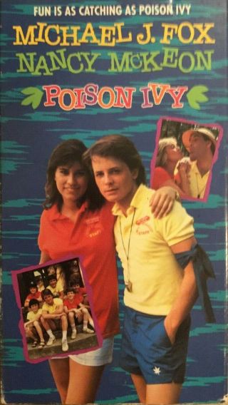 Rare Poison Ivy Vhs Tape Michael J Fox Nancy Mckeon Campy Comedy 1984 Very