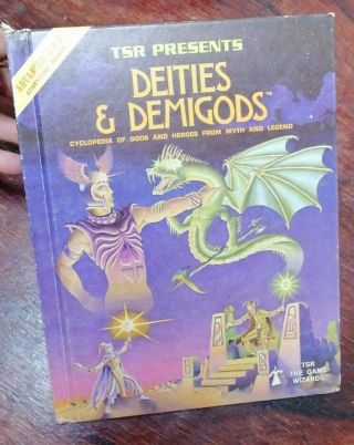 Dungeons & Dragons D&d Book Deities And Demigods 1st Edition Ad&d Very Rare