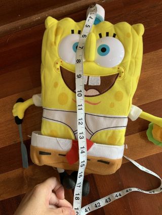 RARE Spongebob Squarepants Plush Doll from 2000 w/ Removable Pants Krabby Patty 3