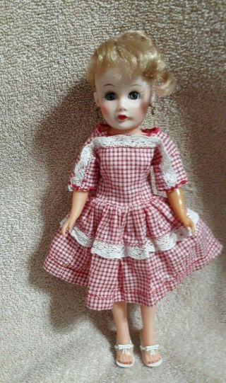 Vintage 10 " Circle P (miss Coty?) Blonde Doll Dressed