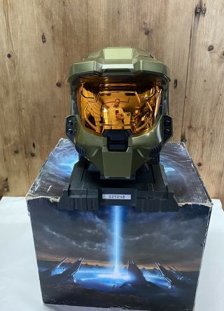 Rare Halo 3 Legendary Edition Master Chief Helmet And Stand (no Game) And Box