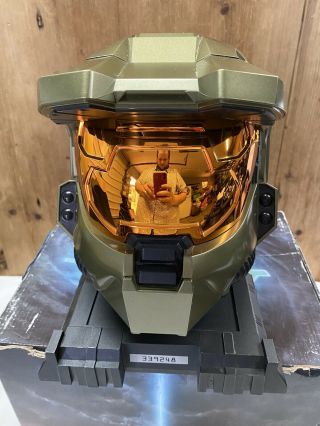 Rare HALO 3 Legendary Edition Master Chief Helmet And Stand (No Game) And Box 2