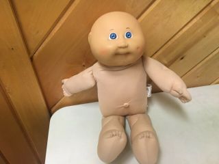 Vintage Cabbage Patch Kids 16 Inch Bald White Baby Boy Doll 1978 1982