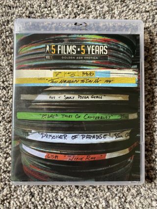 Vinegar Syndrome 5 Films 5 Years Volume 1 Blu - Ray Rare 2 Discs Oop Golden Age
