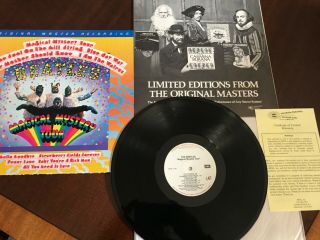 Rare The Beatles " Magical Mystery Tour " Orig.  1981 Mfsl Translucent Vinyl Lp