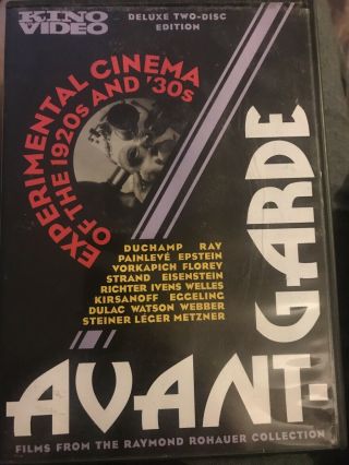Avant Garde: Experimental Cinema Of The 1920s And 30s (dvd,  2 - Disc Set) Rare Oop