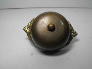 Vintage Crank Type Brass Doorbell.