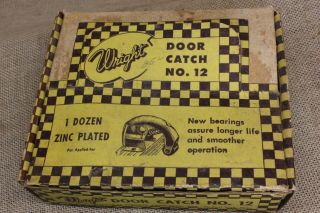 Old Wright Screen Door Catch No.  12 Vintage 1950’s Store Display Box Only