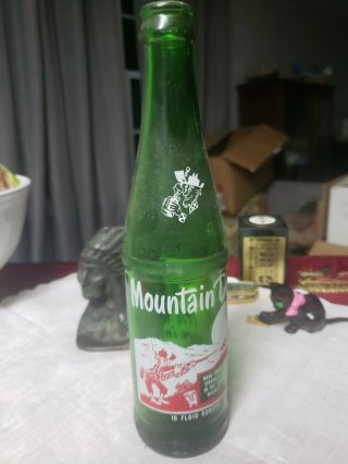 Vintage Rare Early Mountain Dew Bottle Hillbilly 1960 