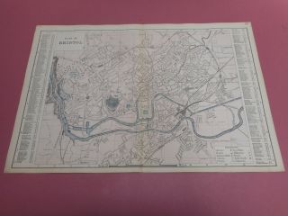 100 Large Scale Plan Of Bristol Map By Bacon C1896 Railways