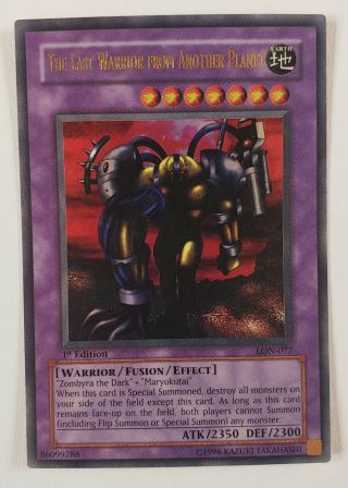 Yu - Gi - Oh The Last Warrior From Another Planet (lon - 077) 1st Edition Holo
