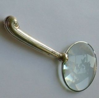 Martin Hall & Co HM Sterling Silver Handle Magnifying Glass Sheffield 1913 2