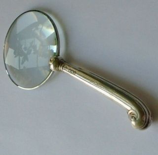 Martin Hall & Co HM Sterling Silver Handle Magnifying Glass Sheffield 1913 3
