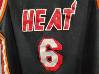 Rare 2013 Adidas HWC NBA Miami Heat LeBron James 6 Throwback Jersey Youth L 2