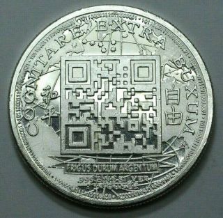 2013 0.  25 Btc Quarter Bitcoins Cryptocurrency 1 Oz 999 Silver Proof Round Rare