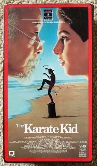 The Karate Kid (1985,  Vhs) Vintage Rare 4 - Flap Sleeve