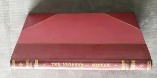 Vg 1947 Gold Typed Title Rare Book:the Prophet Kahlil Gibran Self Illustrated