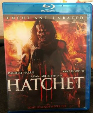 Hatchet 3 Uncut Unrated Blu Ray - Kane Hodder Commentary - Rare,  Out Of Print