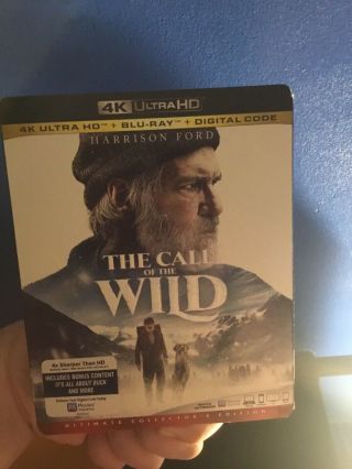 Call Of The Wild (2020) 4k Blu - Ray With Rare Slipcover And Digital Code